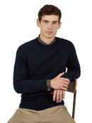 Textured Front Crew Jumper Knitwear Ben Sherman
