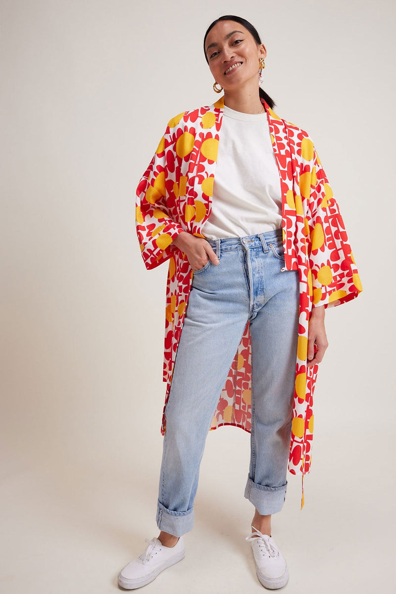 Kimono Théa Red Sun