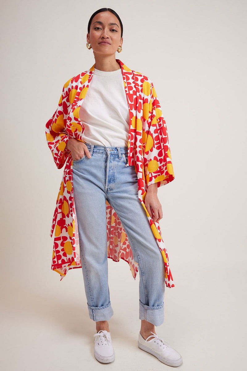 Kimono Théa Red Sun