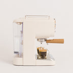 Thera Retro Matt - Espresso Machine with Matte Finish - Off-White