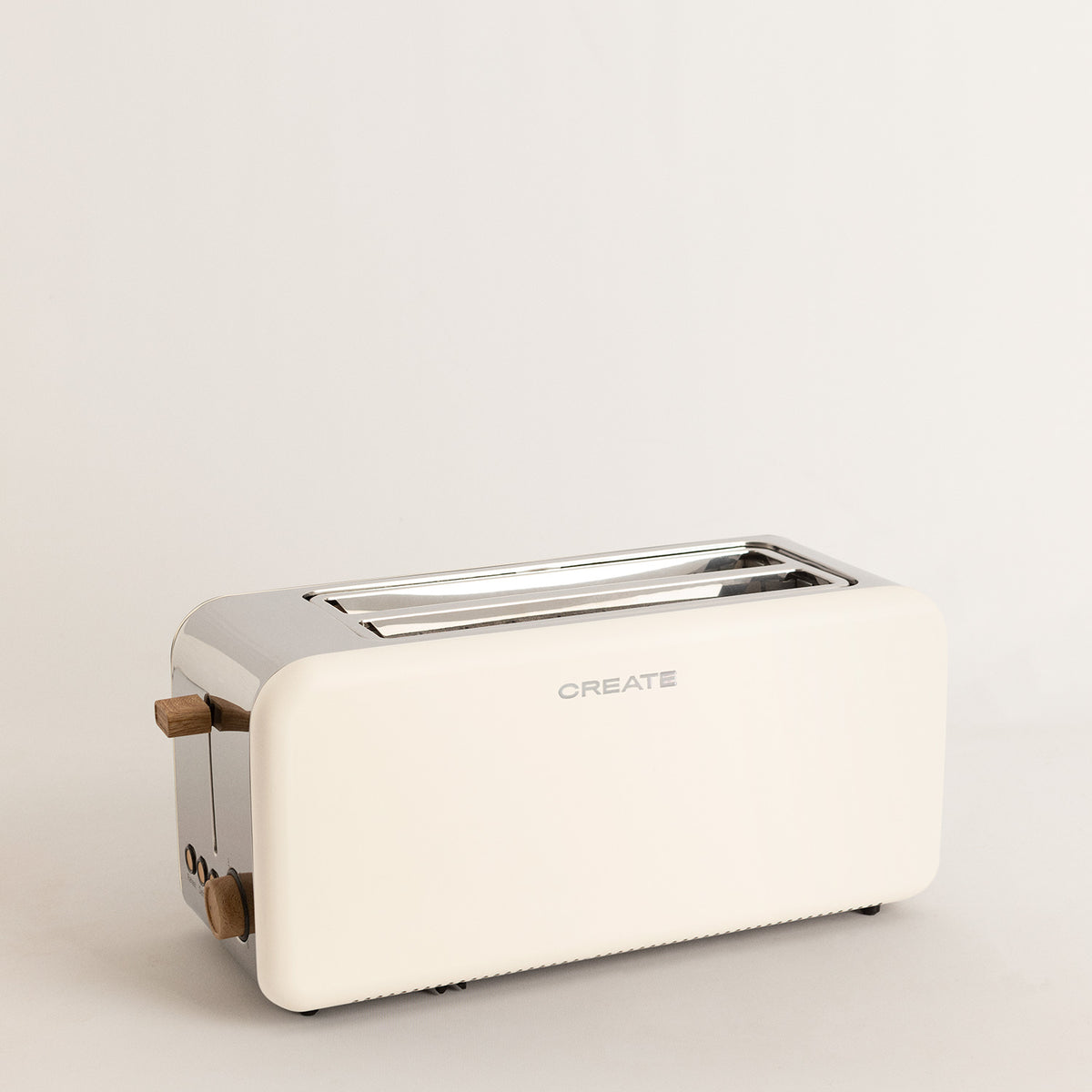 Toast Retro - Tostadora Grande de Ranuras Anchas - Blanco Roto