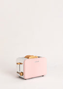 Toast Retro - Petit Grille Pain À Fentes Larges - Rose Pastel