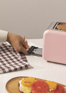 Toast Retro - Grand Grille Pain À Fentes Larges - Rose Pastel