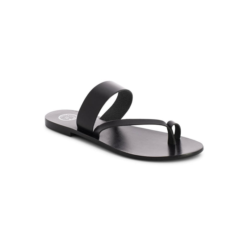 Brehat Black Flip-flop Sandals White Sun