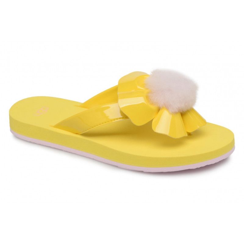 Ugg Poppy Flip Flops Kids - Yellow - Kids - ugg2 - The Bradery
