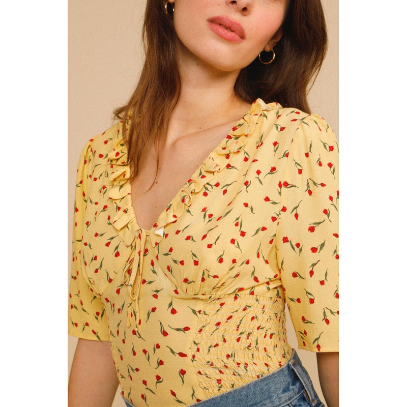 Top Alessio - Mini Tulipe Paille - Rouje - The Bradery