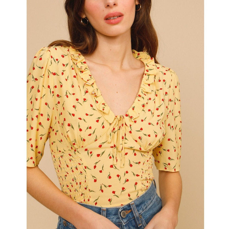 Top Alessio - Mini Tulipe Paille - Rouje - The Bradery