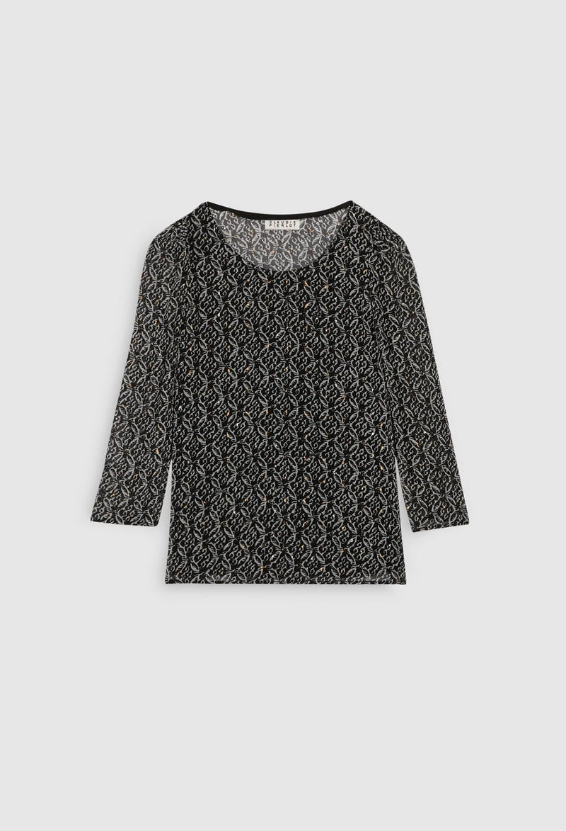 Top Bench Lurex - Print Fonce - Claudie Pierlot - The Bradery