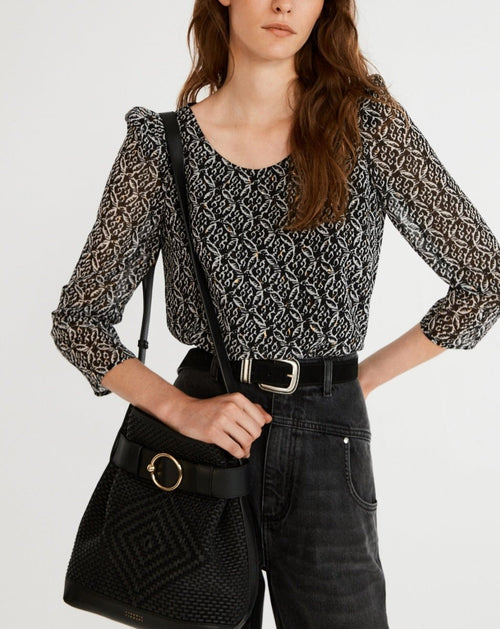 Top Banc Lurex - Print Fonce - Claudie Pierlot - The Bradery