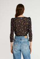 Top Bench Pampa - Print Fonce - Claudie Pierlot - The Bradery