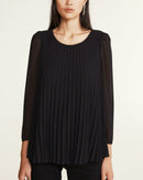 Top Banc Plissee - Noir - Claudie Pierlot - The Bradery