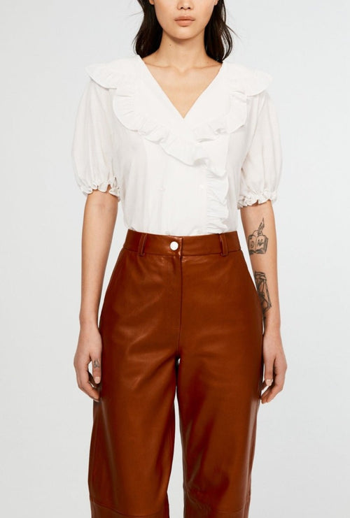 Claudie Pierlot Blanchette Top - Crudo - - The Bradery