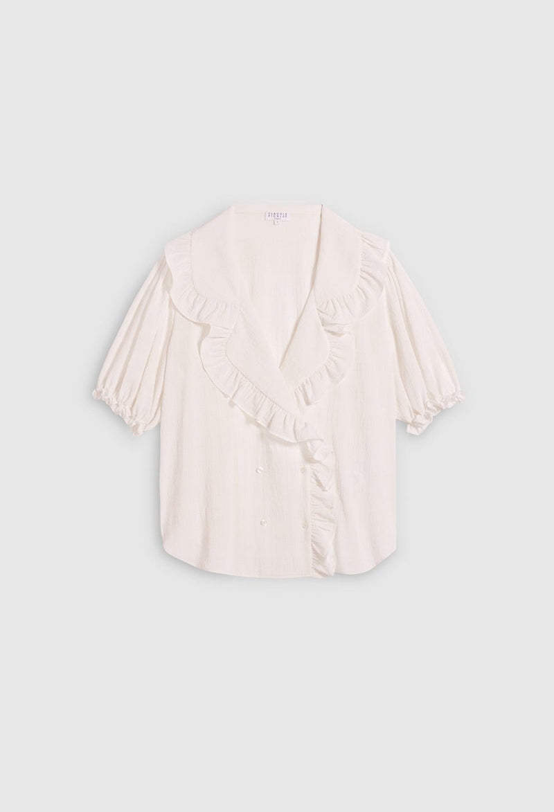 Claudie Pierlot Blanchette Top - Crudo - - The Bradery