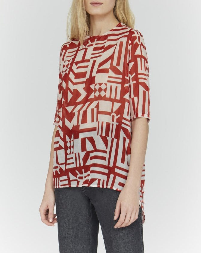 Top Martial Edith - Rojo Lipstick