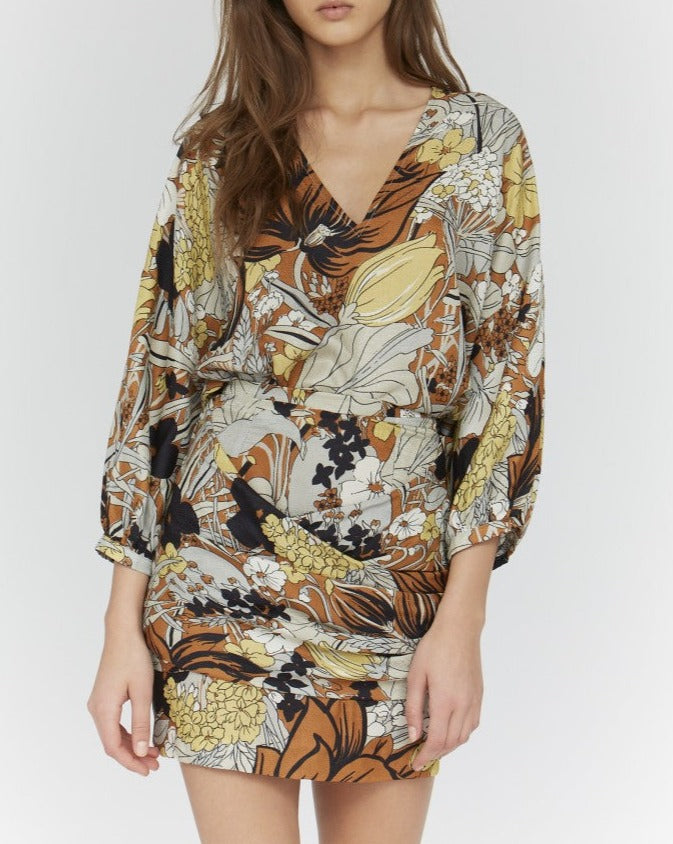 Single Botanical Top - Caramel