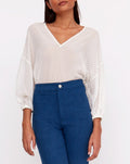 Single Cuty Yarn Top - Ivory