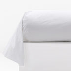 Taie De Traversin - En Percale De Coton Lavé - Blanc