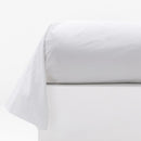 Bolster Case - In Washed Cotton Percale - Blanc