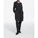 Trench Noir Tencel Élastique Dos - Femme - The Kooples - The Bradery