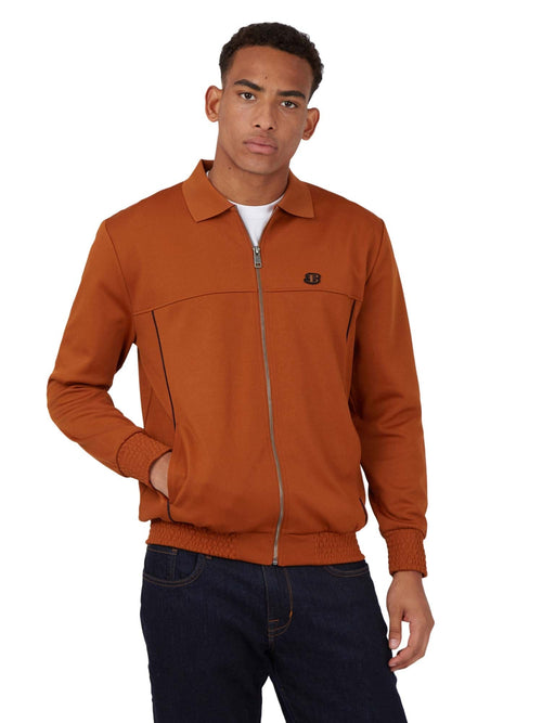 Tricot Polo Collar Zip Through Jackets Ben Sherman