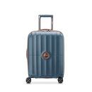 Valise Cabine 4x2 Doubles Roues - St Tropez - 55Cm - Bleu - Delsey Paris - The Bradery