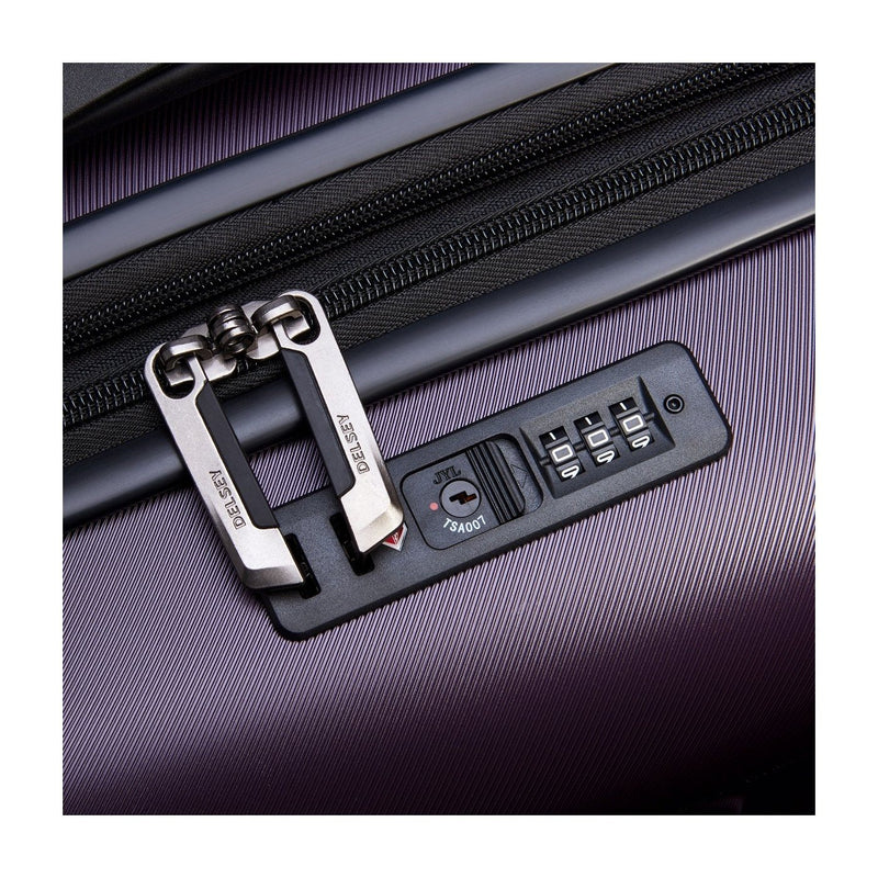 Valise Cabine Air Armour Valise Extensible Cabine 4 Doubles Roues 55Cm - Violet Valises Cabine Delsey