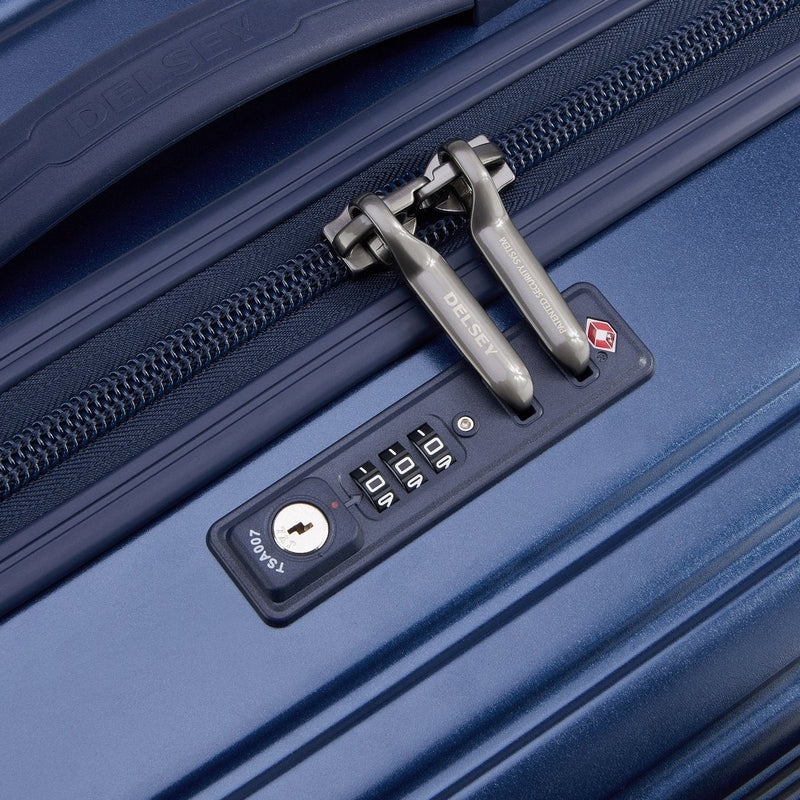 Valise Cabine - Caumartin Plus - 55 Cm - Bleu - Delsey Paris - The Bradery