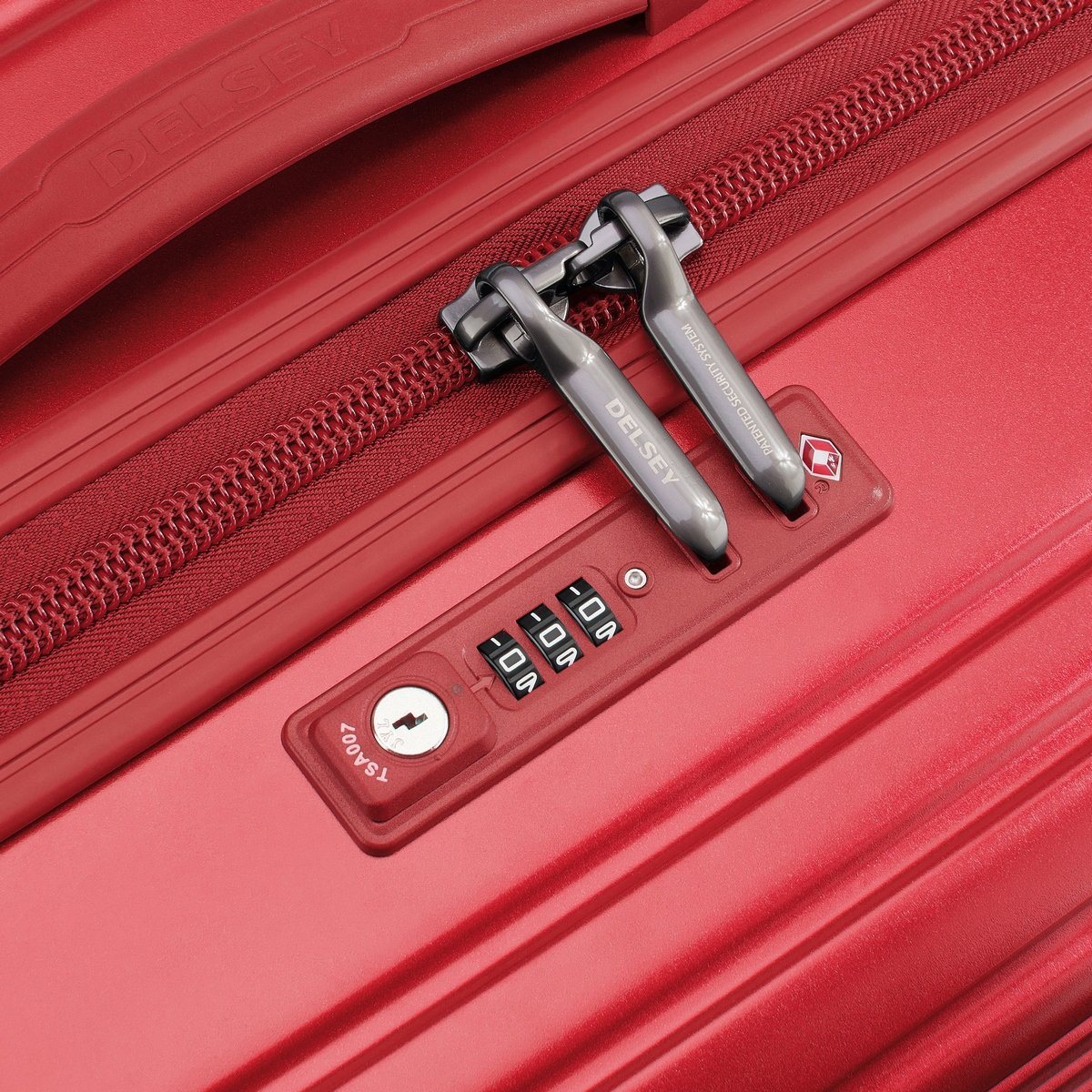 Valise Cabine - Caumartin Plus - 55 Cm - Rouge - Delsey Paris - The Bradery