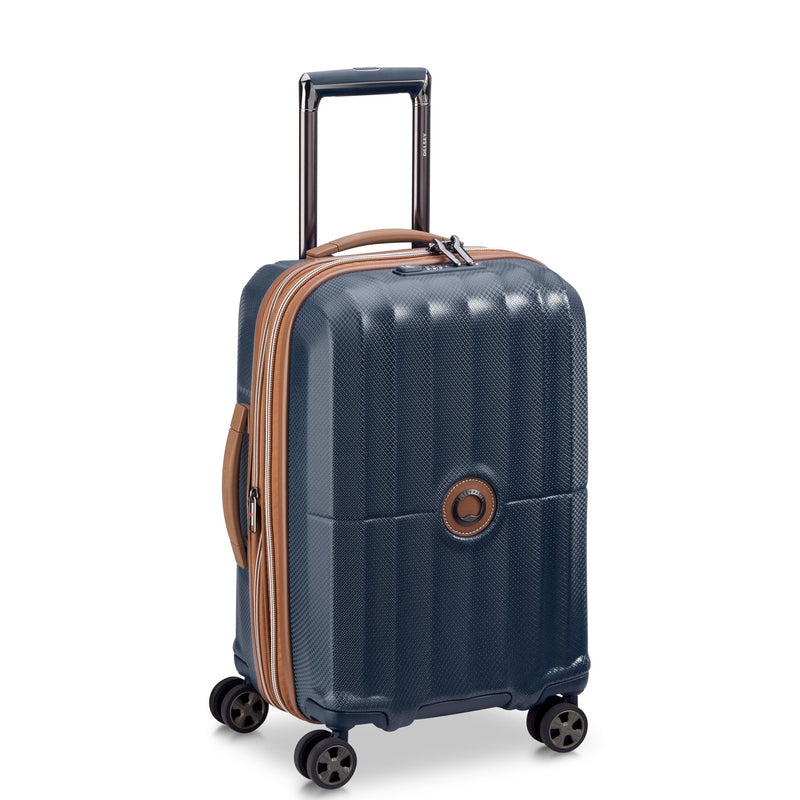 Valise Cabine Extensible - St Tropez - 55 Cm - Bleu - Delsey Paris - The Bradery