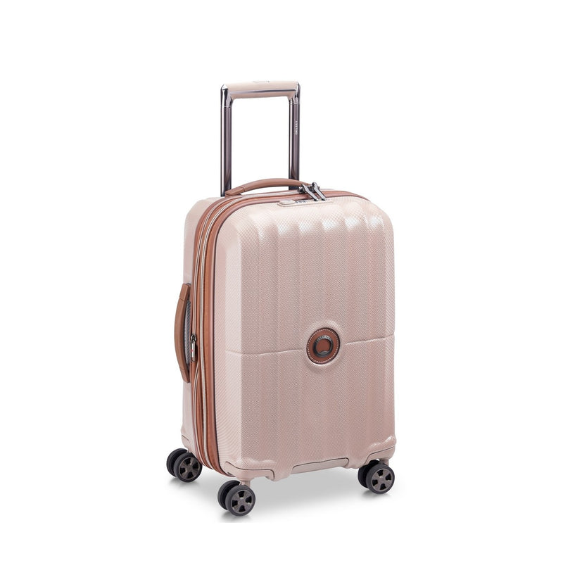 Valise Cabine Extensible - St Tropez - 55 Cm - Rose - Delsey Paris - The Bradery