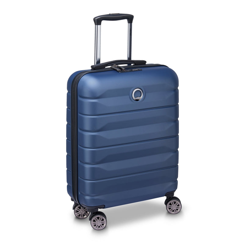 Valise Cabine Slim Rigide - Air Armour - 55Cm - Bleu - Delsey Paris - The Bradery