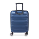 Slim Rigid Cabin Suitcase - Air Armor - 55Cm - Blue - Delsey Paris - The Bradery