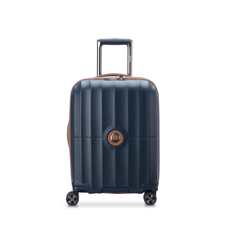 Valise Cabine Slim - St Tropez - 55 Cm - Bleu - Delsey Paris - The Bradery