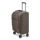 Soft Expandable Cabin Suitcase - Helium Dlx 2.0 - 55Cm - Mocha - Delsey Paris - The Bradery