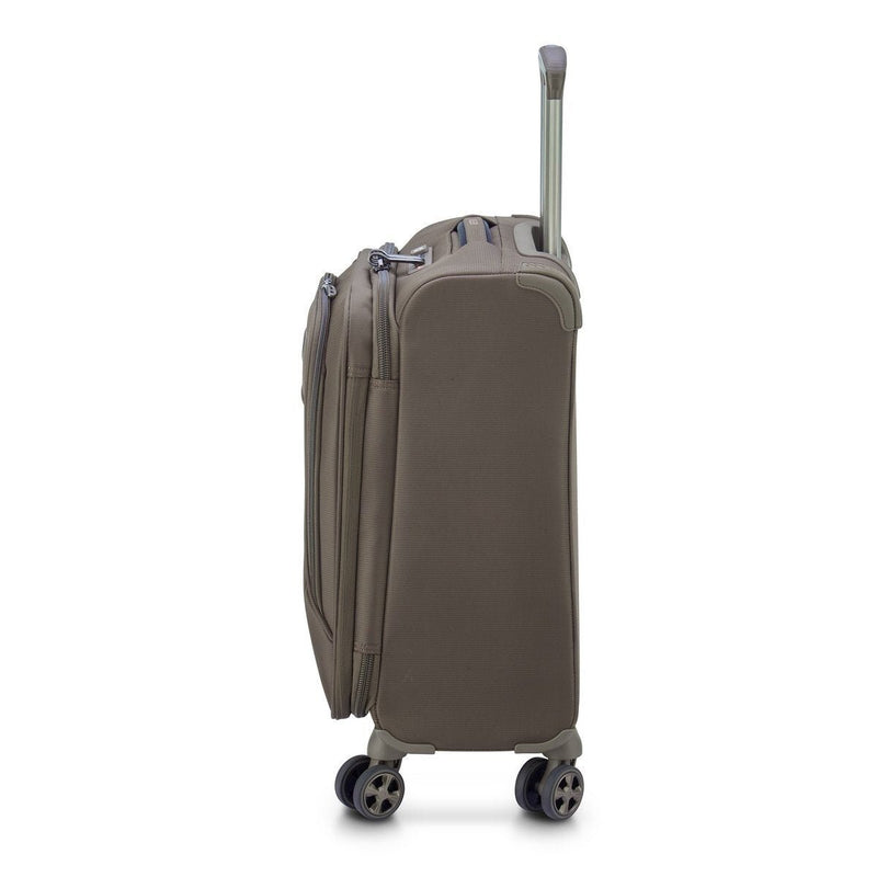 Soft Expandable Cabin Suitcase - Helium Dlx 2.0 - 55Cm - Mocha - Delsey Paris - The Bradery
