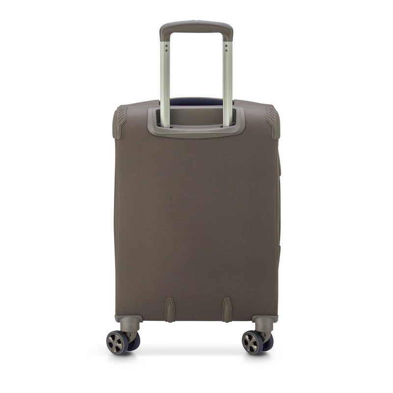 Soft Expandable Cabin Suitcase - Helium Dlx 2.0 - 55Cm - Mocha - Delsey Paris - The Bradery