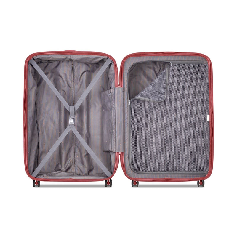 Valise Long Séjour - Caumartin Plus - 76 Cm - Rouge - Delsey Paris - The Bradery