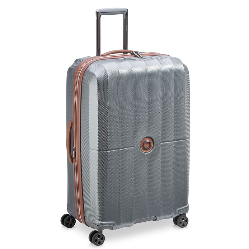 Valise Long Séjour Extensible 4 Doubles Roues - St Tropez - 77 Cm - Gris - Delsey Paris - The Bradery