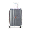 Valise Long Séjour Extensible 4 Doubles Roues - St Tropez - 77 Cm - Gris - Delsey Paris - The Bradery