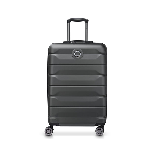 Medium Expandable Suitcase - Air Armour - 68cm - Black - Delsey Paris - The Bradery