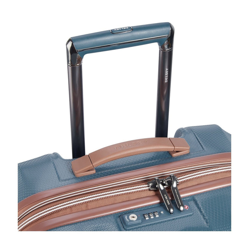 Valise Moyen Séjour St Tropez 4 X 2 Doubles Roues 67 Cm - Blue - Valises Moyen séjour - Delsey - The Bradery