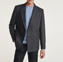 Veste Blazer Croisée Grise Coupe Droite - Homme Vestes Et Manteaux The Kooples