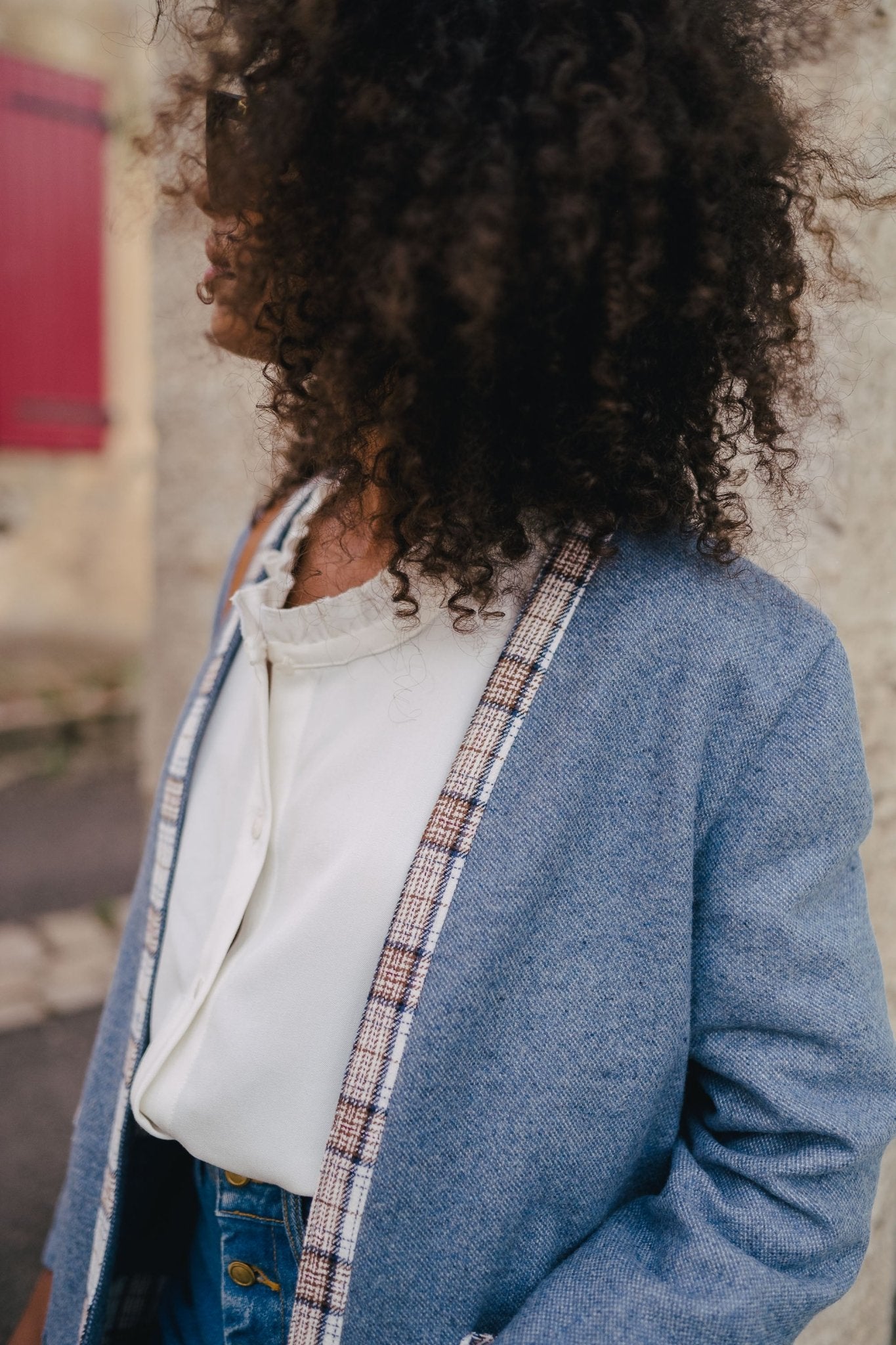 CHANDLER BLUE JACKET - Saaj Paris - The Bradery