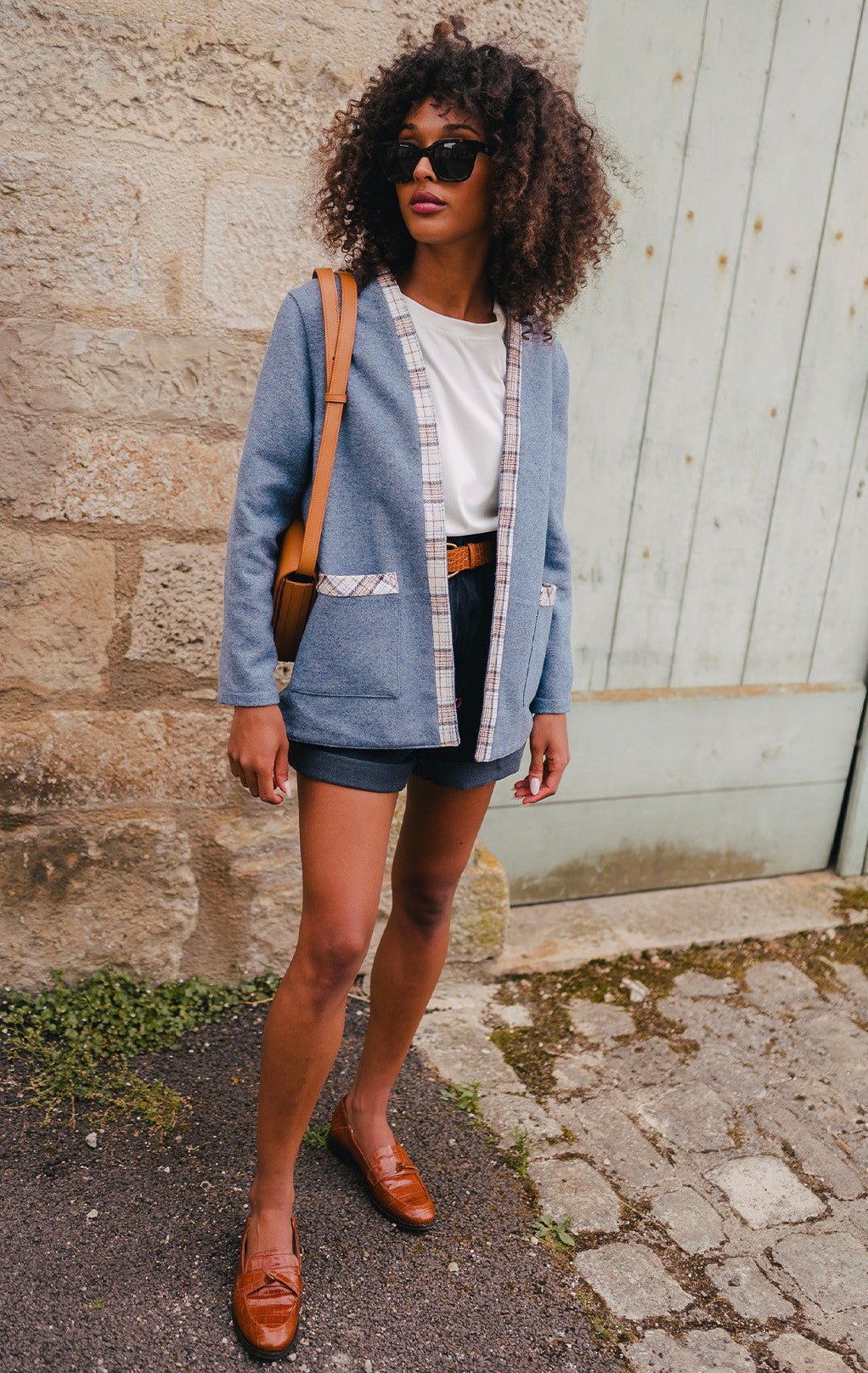 CHANDLER BLUE JACKET - Saaj Paris - The Bradery