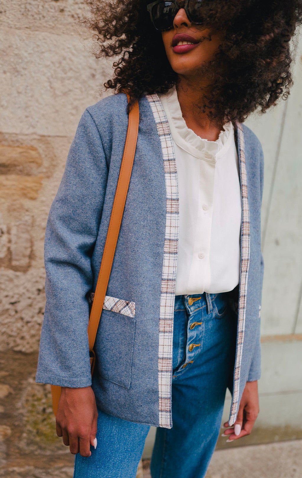 CHANDLER BLUE JACKET - Saaj Paris - The Bradery