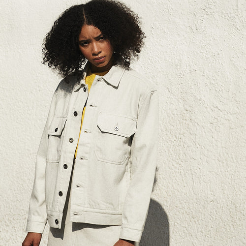 Veste Coby Denim - Blanc Décoloré - Femme Vestes Deus Ex Machina