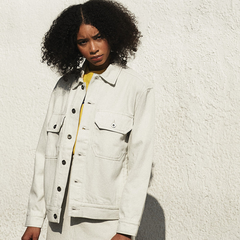 Veste Coby Denim - Blanc Décoloré - Femme Vestes Deus Ex Machina