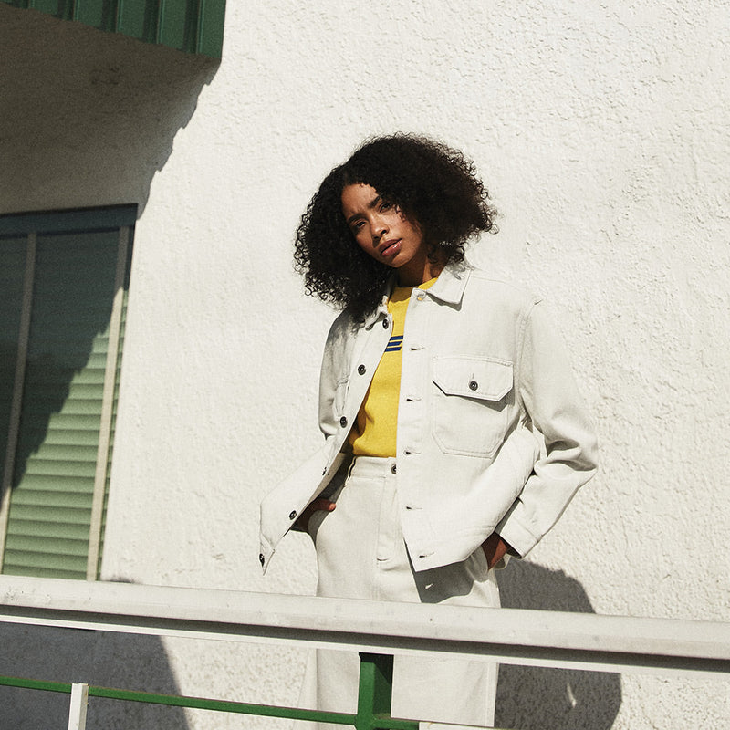 Veste Coby Denim - Blanc Décoloré - Femme Vestes Deus Ex Machina