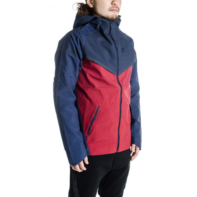 Nike Tech Fleece Windrunner Windbreaker Jacket - 727349-673 - Red - Men NIKE JACKET MEN TEXTILE Nike