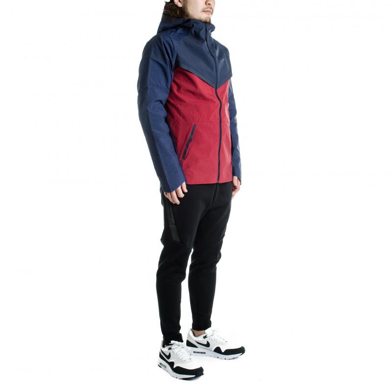Nike Tech Fleece Windrunner Windbreaker Jacket - 727349-673 - Red - Men NIKE JACKET MEN TEXTILE Nike